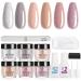 Beetles Dipping Powder 6 Colors Nude Pink Glitter Dip Nails Kit for French Manicure - No LED Lamp Needed - Buy Online on GoSupps.com