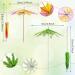 100 Pieces Handmade Umbrella Picks Cocktail Umbrella Picks Green Tropical Coconut Palm Tree Paper Umbrellas Cocktail Parasol Picks Cupcake Toppers Picks for Tropical (Coconut Tree Octagon Style) - Buy Online on GoSupps.com