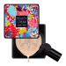 Mushroom head air pillow CC cream + mushroom sponge beauty cream exo too mushroom air cushion CC cream foundation cover concealer make-up moisturizing brightening pigment liquid fination women (02#)