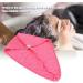 Quick Dry Microfiber Hair Hat | Ultra Absorbent Towel Cap for Women | Soft Hair Drying Towel in Rose Red - Buy Online on GoSupps.com