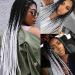 AIDUSA Ombre Gray Jumbo Braiding Hair Extensions 24 Inch - Pack of 5 | Synthetic 2 Tones Gray Hair for Box & Crochet Braids 100g - Buy Online on GoSupps.com