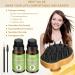 Pure Rosemary Oil for Hair Growth - 2 Pack with Scalp Massage Brush | Enhance Hair Health for Men & Women - Buy Online on GoSupps.com