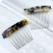 6 Pcs Acetate Seven-Tooth Hair Side Combs - Vintage French Hair Accessories for Women and Girls - Buy Online on GoSupps.com