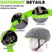 2-Piece Waterproof Bicycle Helmet Rain Protection - Breathable Reflective Cover for Universal Fit - Buy Online on GoSupps.com