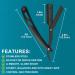 Uraqt Travel Razor Set for Men - Precision Barber Razor with 30 Double Blades & Case - Ideal for On-the-Go Grooming - Buy Online on GoSupps.com