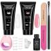 Poly nail gel set poly gel nail kit poly gel starter kit with manicure tools poly nail gel set gel nails make yourself at home kit 2