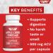 Apple Cider Vinegar Capsules 500mg ACV Supports Healthy Digestion Gut Health Tasteless Odorless Easy-to-Swallow Pill Vegan Ancient Keto (120 ct) - Buy Online on GoSupps.com