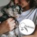 Jagowa 1 Piece Cat Memorial Gift Keychain Stainless Steel Keychain Gifts For Cat Pet Lover Women Men Hanging Ornament Personality Gift - Buy Online on GoSupps.com
