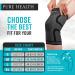 Pure Health Knee Support Brace Compression Sleeve for Arthritis Joint Pain Ligament Injury Meniscus Tear ACL MCL Tendonitis Pain Relief (Pack 2 Medium) M 2 - Buy Online on GoSupps.com
