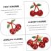 VILLCASE 20 Pcs Fruit Drop Oil Pendant Diy Charms Charm Necklace Loose Miniture Decoration Bottle Accessories Charms for Necklace Making Trendy Necklace Alloy Supplies Cherry - Buy Online on GoSupps.com