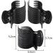 12-Pack Latrate Hot Roller Clips - Plastic Curlers for Hair Styling | White & Black Replacement Clips for Women & Girls - Buy Online on GoSupps.com