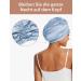 Lilysilk 100% Mulberry Silk Sleeping Cap for Curly Hair | 19 Momme Silk Bonnet Night Hat | Women's Hair Wrap with Elastic Band - Light Blue - Buy Online on GoSupps.com