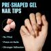 Tomicca Quadrat Artificial Nail Tips - 504 Ultra Short Gel Tips for DIY Nail Art & Studios | 12 Sizes French Full Cover Nail Tips - Buy Online on GoSupps.com