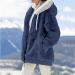 Hanxiulin Women's Oversized Plush Hoodie Jacket - Breathable Cozy Winter Fleece Coat - Buy Online on GoSupps.com