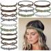 Elastic Headband with Rhinestone&Beads Decors Hair Hoop Women Wedding Party Taking Photo Headband 1 - Buy Online on GoSupps.com