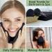 Organic Bamboo Face Cloths 6 Pack - Soft Washcloths for Sensitive Skin | 10x10 Inch Makeup Remover Towels | Black - Buy Online on GoSupps.com
