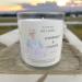 All-Natural Handmade Soy Candle with Essential Oils: Lemongrass & Lavender Scent. No sythetic dye or Fragrance Non-Toxic Organic White in Glass