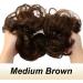 JJstar 2PCS Medium Brown Curly Messy Bun Hair Pieces - High Heat Resistant Synthetic Fiber Scrunchies for Women and Girls - Buy Online on GoSupps.com