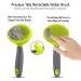 Retractable Slicker Brush for Cats and Dogs - Pet Hair Grooming Brush with Soft Grip Handle - Buy Online on GoSupps.com