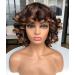 Curly Afro Short Wig with Bangs for Black Women - Daily Wear Kinky Curly Style in Black (430) - Buy Online on GoSupps.com