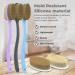 Avilana Long Handle Shower Body Brush - Dual-Sided Silicone Back Scrubber with Soft and Stiff Bristles - Buy Online on GoSupps.com