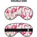 Flamingos On White Sleep Mask | Adjustable & Breathable Eye Mask for Comfortable Sleep - Shop Now - Buy Online on GoSupps.com