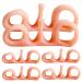 3 Pairs Silicone Toe Separators Elastic Toe Separators for Pedicure Breathable Bunion Corrector for Women Men Toe Separators