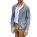 Lapel Coat Men's Knit Sweater Solid Cardigan Color Single-Breasted Men's Cardigan Banana Cardigan 3X-Large A-grey