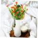 TOPBATHY 12 Pcs Simulation Camellia Eucalyptus Garland Vines Decor Office Decor Artificial Branches Faux Plants Indoor Artificial Flower Bouquet Vine Decor Artificial Leaf Household Plastic Orangex2pcs 13x13x30cmx2pcs - Buy Online on GoSupps.com