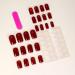 Luxury Red Press On Nails - Short Square Faux Nails - Glossy Cat Eye Glitter - 24pcs Reusable Acrylic Stick On Nails for Women - Buy Online on GoSupps.com