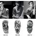 BUXIUGAN Temporary Tattoos 50 Sheets fake tattoos for Men Women Adults 10 Large 3D Realistic Half Sleeve Temporary Tattoos 40 Tiny Prisoner Tattoos With Skull Skeleton Animals Faux Tattoos Stickers (A) - Buy Online on GoSupps.com