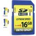 16GB Class 10 SDHC Flash Memory Card Standard Full Size SD Card USH-I U1 Trail Camera Memory Card by Micro Center (2 Pack) 16GB x 2 - Buy Online on GoSupps.com