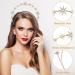 WLLHYF Halo Crown Gold Rhinestone Goddess Headband for Women - Perfect for Bridal, Wedding, Cosplay & Parties - Buy Online on GoSupps.com