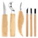 Wood Whittling Kit 6PCS Professional and High Performance Stainless Steel Tools Set  for Beginner Carving for Adults and Kids Beginners Wood Carving Kit Set