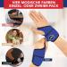 Dr. Arthritis Wrist Support Bandage - Doctor Designed Tendonitis & Carpal Tunnel Relief - Blue Single Pack - Buy Online on GoSupps.com