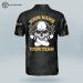 LASFOUR Custom Skull Bowling Shirts with Name - USA Camo Bowling Jerseys for Men | Short Sleeve Men's Bowling Team Shirts - Buy Online on GoSupps.com