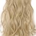 Slik-co Long Curly Wavy Clip-In Hair Extensions - 8 Pcs Full Head, Synthetic Heat Resistant, 17 inch Golden&Bleach Blond - Buy Online on GoSupps.com