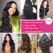 Brazilian Body Wave Human Hair Bundle with Lace Frontal Closure - 4 Bundle Pack (20 22 24 26+18) - 100% Unprocessed Virgin Hair - Natural Black - Buy Online on GoSupps.com