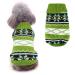 Idepet pet cat dog sweater winter dog coat jacket vest warm pet sweater sweater sweater clothes for kitten roll cats and dogs s green green