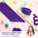 60-Piece Flexible Foam Hair Rollers Set for Women and Girls - No Heat Curling Rods with Stainless Steel Rat Tail Flexible Rods - Purple, 0.3 x 7 Inch - Buy Online on GoSupps.com
