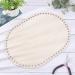 PandaHall Wooden Bag Bottom Oval Base Shaper 13.7x9.8cm - DIY Crochet Basket Base for Knitting, Weaving & Home Decor - 8mm Hole - Burlywood - Buy Online on GoSupps.com