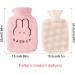 Large 1000ml Heat Bottle | Reusable Hot Water Bag with Plush Cover | Portable Warm Compress for Winter & Cold Weather | Ideal Hand & Foot Warmer - Buy Online on GoSupps.com