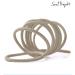 Soul Project Hair Ties - 100 No-Metal Elastic Bands for All Hair Types | Light Blonde 4mm - Perfect for Ponytails Braids & Gym - Buy Online on GoSupps.com