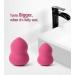 Makeup Sponge for Blending Liquid Foundation Cream & Powder - Easy to Clean Super Soft (Red) - Buy Online on GoSupps.com