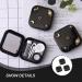 Buy Eulapgoe 3-Piece Travel Contact Lens Case Set - Mini Black Fall Container & Eye Care Kit for Travel - Buy Online on GoSupps.com