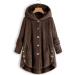 Buy Hanxiulin Women's Plush Jacket - Cozy Warm Fleece Winter Zipper Jacket in Coffee - Plus Size 5XL Fashion - Buy Online on GoSupps.com