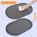 Yacee Large Waterproof Silicone Dog Food Mat | Easy Clean, Dishwasher Safe | Raised Edges, Prevents Spills | Pet & Cat Placemat Tray, Gray 19x12x0.5 Inch - Buy Online on GoSupps.com