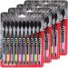 Eco-Friendly Bamboo Coal Toothbrush Set for Adults | 10 Pieces | Soft Bristles | Travel Size | Sustainable Low-Carbon Oral Care - Buy Online on GoSupps.com