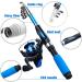 Kids Fishing Rod Set - 4PC Telescopic Spinning Combos with Ceramic Guide - Beginner Fiberglass Fishing Rods - Buy Online on GoSupps.com