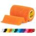 SPORTTAPE Self-Adhesive Football Sock Tape | 7.5cm x 4.5m - Orange | Cohesive Bandage - Pet Bandage Vet Wrap for Dogs & Horses | Compression Bandage Shin Pad Tape & Football Ankle Tape - Single Roll Orange 7.5x450 cm (Pack of 1)